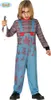 A child wearing a Chucky costume, holding a knife. Anteprima dell’immagine prodotto