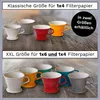 Creano Porzellan Kaffeefilter (rot), Filter Größe 4 für Produktbild-Vorschau 5