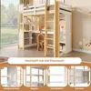 Łóżko piętrowe Flieks 90 x 200 cm z biurkiem i półką, łóżko Podgląd zdjęcia produktu 6