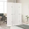vidaXL 4-częściowy rozdzielacz do pokoju biały z litego Podgląd zdjęcia produktu 3