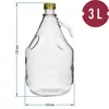 4 STÜCK Gärballon Flasche Glasballon Weinballon Glas Ballon Produktbild-Vorschau 2