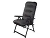 A black chair cushion on a folding chair. Náhľad obrázku produktu