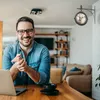 Relaxdays Bahnhofsuhr doppelseitig, Eiffelturm, Retro, HBT Produktbild-Vorschau 3