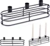 Świecznik metalowy czarny na 3 świeczki 29,5x8,5x9,5 cm Podgląd zdjęcia produktu 10