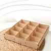 Holz Tablett mit 12 Fächern für Montessori Sortierspiel, Produktbild-Vorschau 6