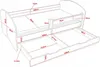 BDW, Lit d'enfant Super chiens, avec matelas & tiroir, Voir les images du produit 8