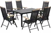 Outsunny Sitzgruppe klappbar 7tlg. Balkonset 1 Tisch+6 Produktbild-Vorschau 1