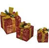 DMS 3er Set Geschenkboxen Weihnachtsfigur mit 48 LEDs Produktbild-Vorschau 4