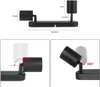 ZMH LED Deckenstrahler Schwarz 2 Flammig Deckenlampe GU10 Produktbild-Vorschau 7