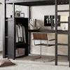 Merax stapelbed 90x200 cm met bureau, ijzeren bed met Productafbeelding-voorbeeld 7
