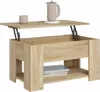 vidaXL Konferenčný stolík Sonoma Oak 79x49x41 cm Materiál Náhľad obrázku produktu 7