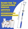 Langstiel Stretchfolie Abroller – Paletten Stretch Wrap Produktbild-Vorschau 7