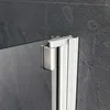 180° Badewannenaufsatz 80x140cm Duschabtrennung Trennwand Produktbild-Vorschau 3