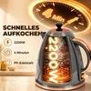 HOMCOM Waterkoker, 1,7 liter, BPA-vrij, 2200W, met 360° Productafbeelding-voorbeeld 4