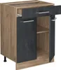 Küchenunterschrank Vicco R-Line Schwarz Beton 60 cm ohne Produktbild-Vorschau 4