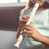 8 Löcher High Pitch Sopran Recorder Flöte ABS Instrumente Produktbild-Vorschau 2