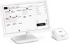 A white point-of-sale system and card reader are displayed on a white background. Anteprima dell’immagine prodotto