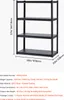 SucceBuy 4-poziomowy regał do garażu, 20" D x 40" W x 57" H Podgląd zdjęcia produktu 7