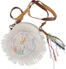 Boho Schultertasche, Hippie Tasche mit Fransen - Modell 1, Produktbild-Vorschau 1
