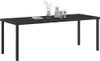 vidaXL Gartentisch Schwarz 200 x 80 x 73 cm Metall Produktbild-Vorschau 3