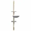 vidaXL Drapak z mocowaniem do ściany jasnoszary 142,5 cm Podgląd zdjęcia produktu 4