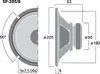 Monacor SP-205/8 Mitteltonlautsprecher Produktbild-Vorschau 2