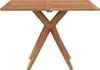 vidaXL Gartentisch Quadratisch 110x110x75 cm Massivholz Produktbild-Vorschau 4