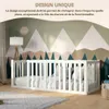 Crazy Pine Lit d'enfant 140x190 cm - Blanc - Lit au sol Voir les images du produit 6