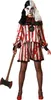 Traje de payaso Atosa, para mujer, color blanco, talla M-L. Vista previa de la imagen del producto 1