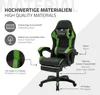 ML-Design Gaming Stuhl mit Fußstütze, Schwarz-Grün aus Produktbild-Vorschau 5
