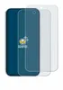 A matte screen protector for a smartphone is shown on a white background. Produktbild-Vorschau