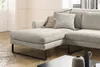 KAWOLA Sofa RICARDA Ecksofa Cord steingrau Recamiere links Produktbild-Vorschau 2