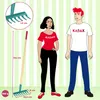 KADAX Rechen, Harke für Damen, flache Harke mit langem Produktbild-Vorschau 3