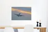 MuchoWow® Poster Flugzeug fliegt dem Sonnenuntergang Produktbild-Vorschau 5