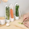 Zestaw 3 pojemników na zioła do lodówki, 6,5 x 24,5 cm – Podgląd zdjęcia produktu 2