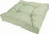 A light green tufted cushion on a white background. Produktbild-Vorschau