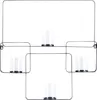 BELIANI Wandkerzenhalter Schwarz Metall 65 cm Geometrisch Produktbild-Vorschau 1