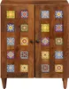 vidaXL Kredens Orzech 60 x 33 x 75 cm Lite drewno mango Podgląd zdjęcia produktu 3