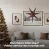 Papierstern LYSA - hängend - 7-zackig - D: 60cm - rot/gold Produktbild-Vorschau 4