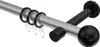 Interdeco Gardinenstange / Vorhangstange Silbergrau / Produktbild-Vorschau 1