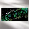 Küche Wohnzimmer Wand Leinwand Uhr Geräuschlos 60x30 Produktbild-Vorschau 2