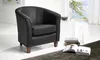 Max Winzer Sessel Livia - pigmentiertes Nappaleder schwarz Produktbild-Vorschau 2