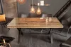 Massiver Esstisch BARRACUDA 180cm Teakholz inkl. Glasplatte Produktbild-Vorschau 3