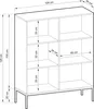 Masseno Kommode STELLARE 104 cm Sideboard und 2 Türen für Produktbild-Vorschau 5