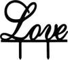 Oblique Unique Hochzeitstorten Topper Love Kuchendeckel Produktbild-Vorschau 1