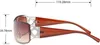 Gil Damen Monoscheiben Sonnenbrille Braun Produktbild-Vorschau 5
