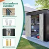 Gartenhaus Geräteschuppen Gerätehaus Metall Lagerschuppen Produktbild-Vorschau 6