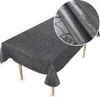 Tischdecke Wachstuch Premium Ornamente Schwarz Robust Produktbild-Vorschau 1