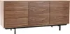 Miliboo - Design-Sideboard Vintage 160 cm Nussbaum MANNY Produktbild-Vorschau 3