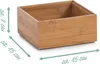 ZELLER PRESENT Boîte de rangement Bamboo 15x15x7cm nature Voir les images du produit 7